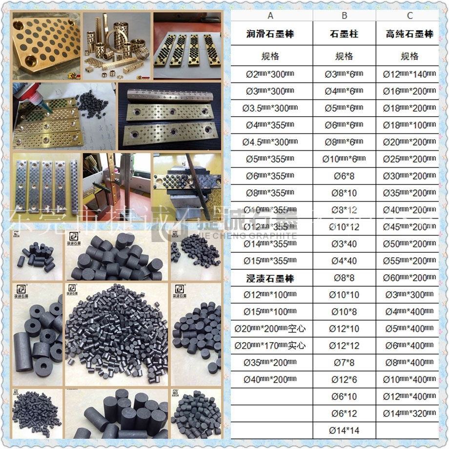 供應(yīng)6*8mm石墨柱